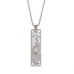 Rectangular Zodiac Pendant Necklace Gold | JN3474