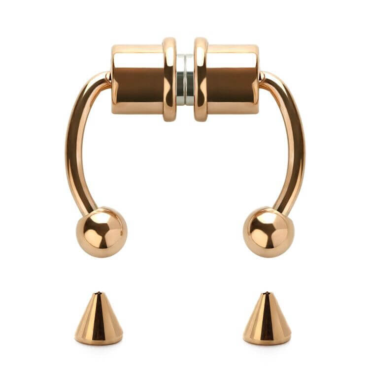 Magnetic Non-Piercing Horseshoe Fake Nose Piercing