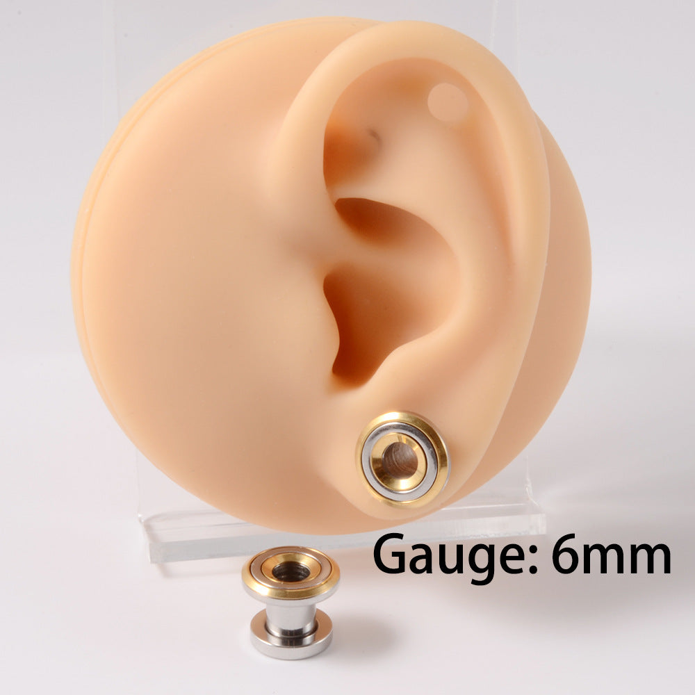 Skull Snake Stainless Steel Tunnel Plug Set 6mm to 25mm