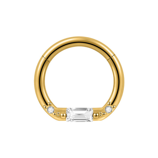 Orbit Stainless Steel 16G Hinged Nose Hoop
