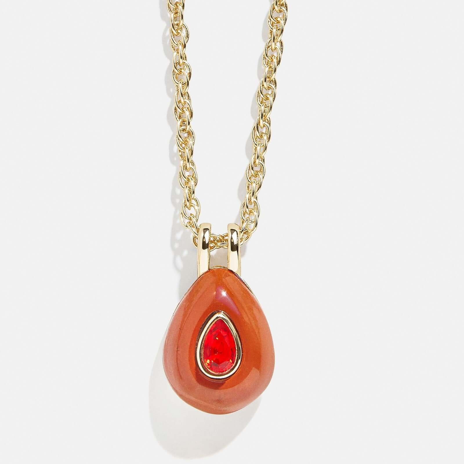 Teardrop Birthstone Pendant Necklace