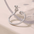 Y2K Two Tone Cat Split Index Ring