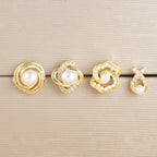 20G Cartilage Pearl Dangle Daith Conch Barbell Earrings