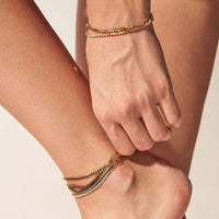 Sparkling CZ Tennis Anklets Bracelet