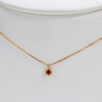 Luxury Red Ruby Gemstone Necklace