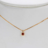 Luxury Red Ruby Gemstone Necklace