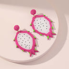 Acrylic Kiwi Fruits Earrings