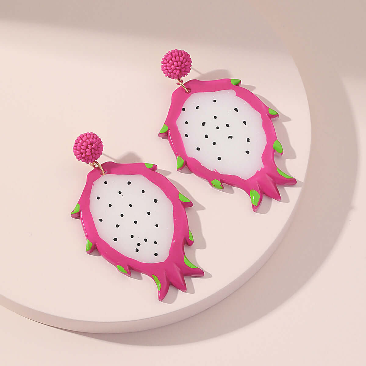 Acrylic Kiwi Fruits Earrings
