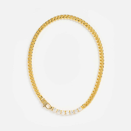 Hip Hop Rhinestone Chain Necklace