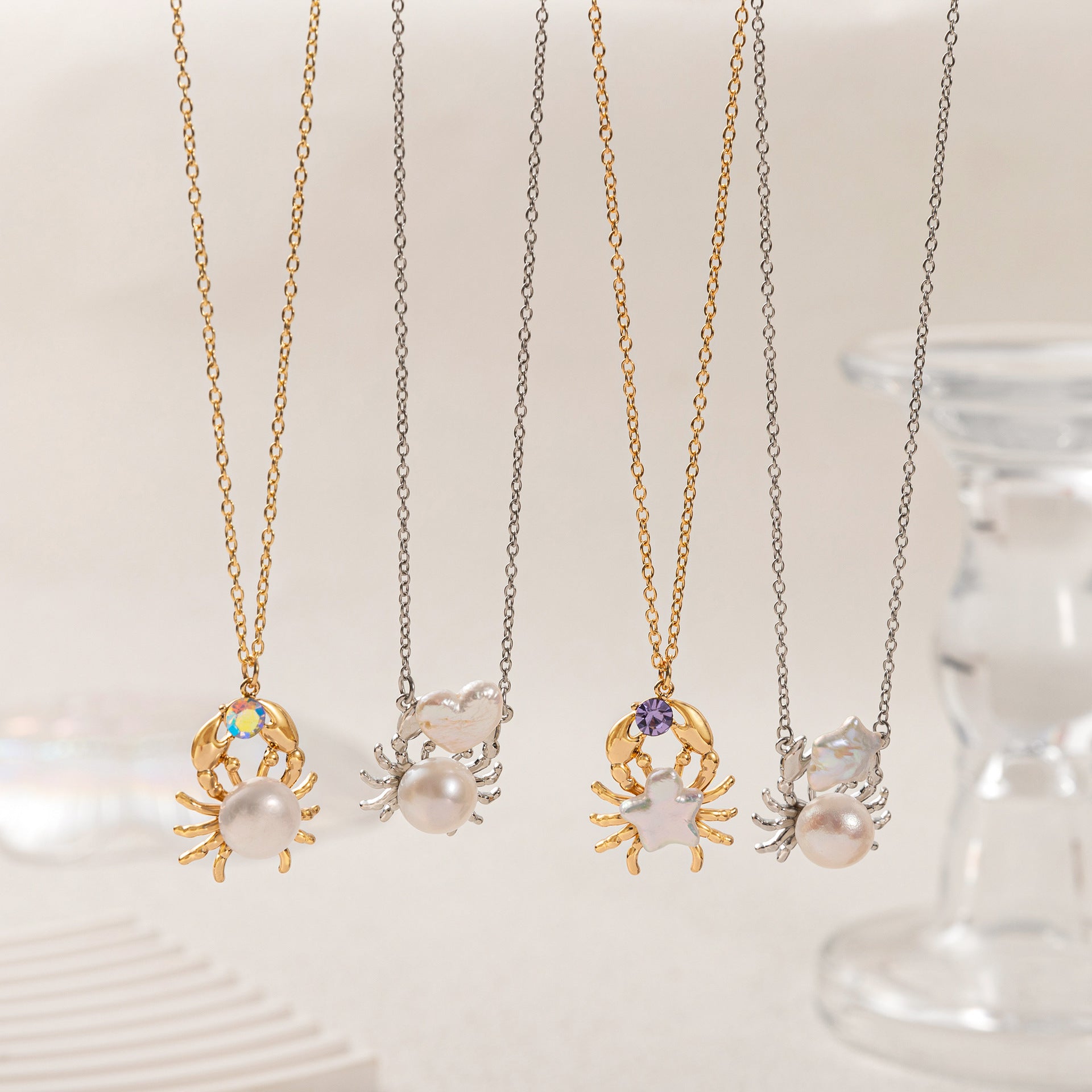 Ocean Marine Animal Pearl Necklace