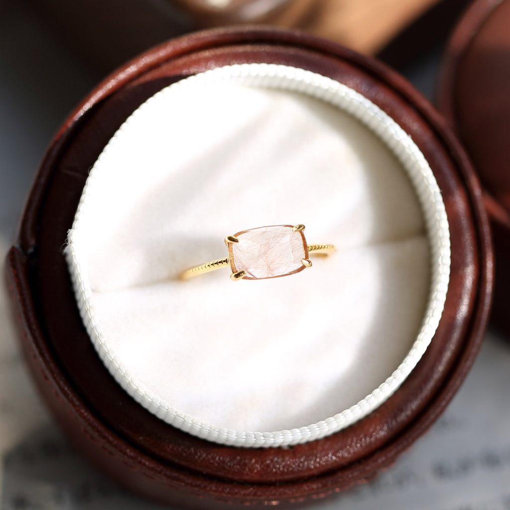 Golden Hour Natural Rutilated Quartz Ring