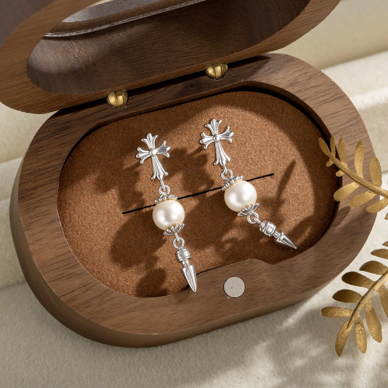 C-Shape Catching Star Pearl Cross Conch Piercings
