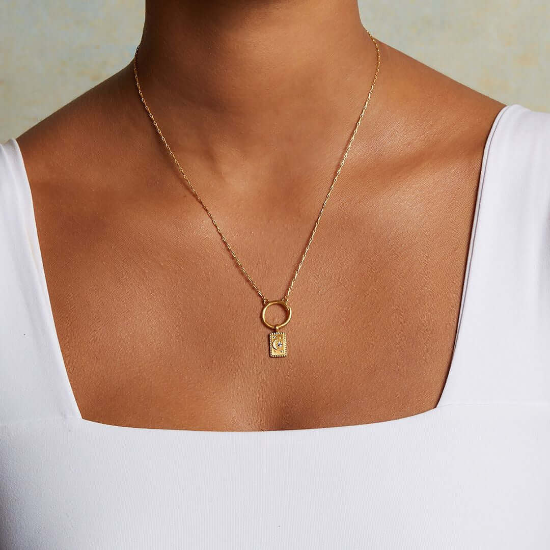 Rising Sun Pendant Spiritual Necklace