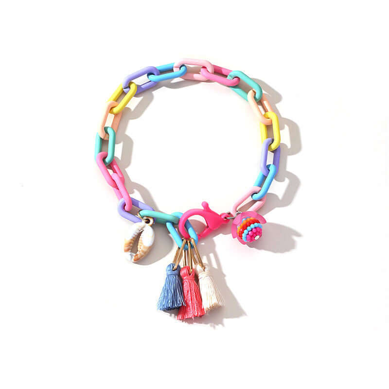 Y2K Summer Beach Anklet with Tassel