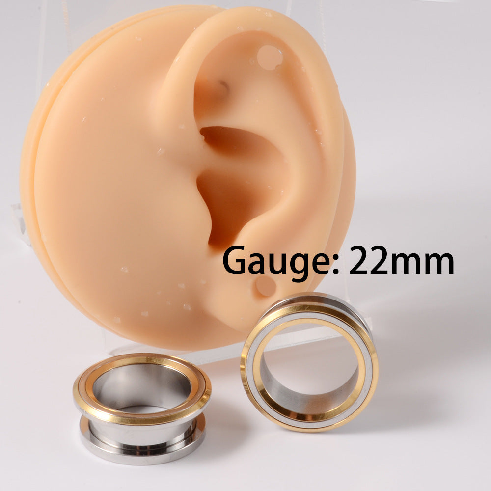 Skull Snake Stainless Steel Tunnel Plug Set 6mm to 25mm