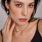 Freshwater Pearl Gold Chain Necklace