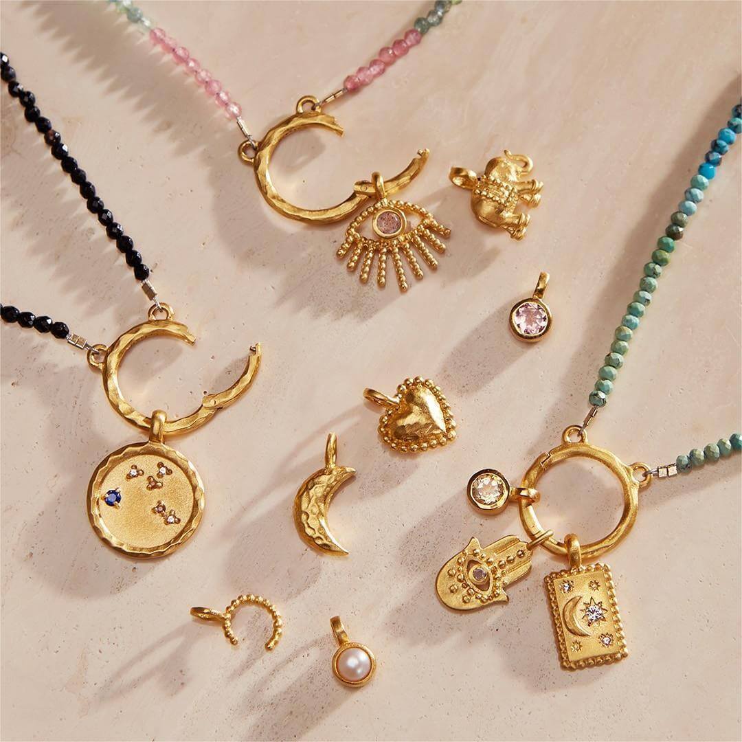 Ganesha Elephant Lotus Pendant Spiritual Necklace