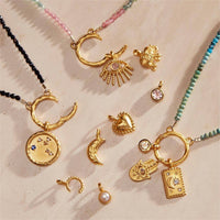 Ganesha Elephant Lotus Pendant Spiritual Necklace