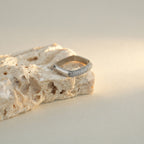 Art Deco Silver Eternity Square Ring