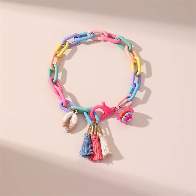 Y2K Summer Beach Anklet with Tassel