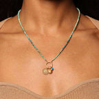 Ganesha Elephant Lotus Pendant Spiritual Necklace