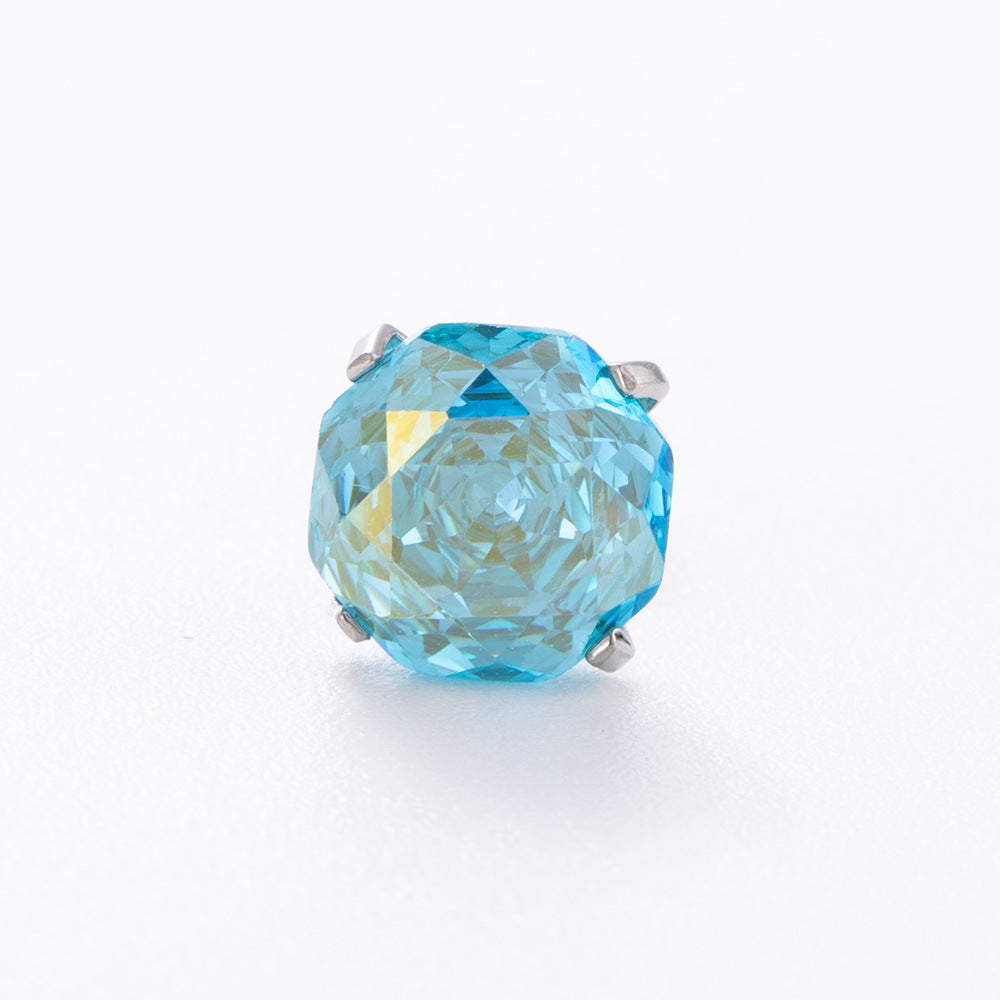 Aurora Rose-Cut CZ Flat Back Tragus Stud