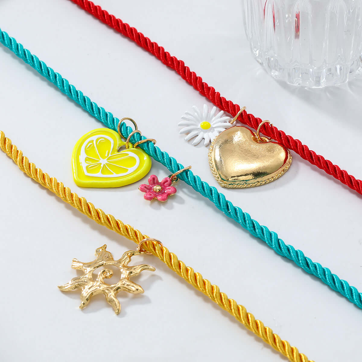 Multi Strand Sun Love Holiday Necklace