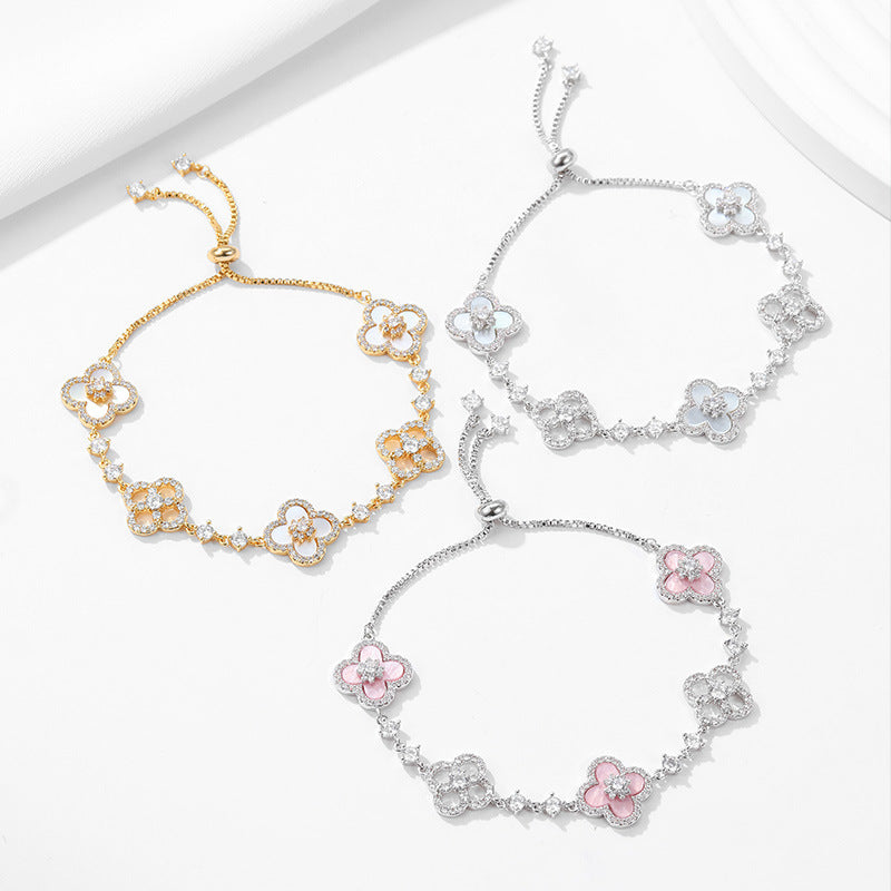 Four Leaf Clover Cleef Bracelet