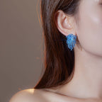 Sparkly Color Rhinestone Earrings Stud