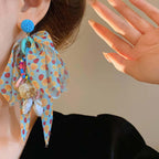 Dopamine Ribbon Shell Chandelier Earrings