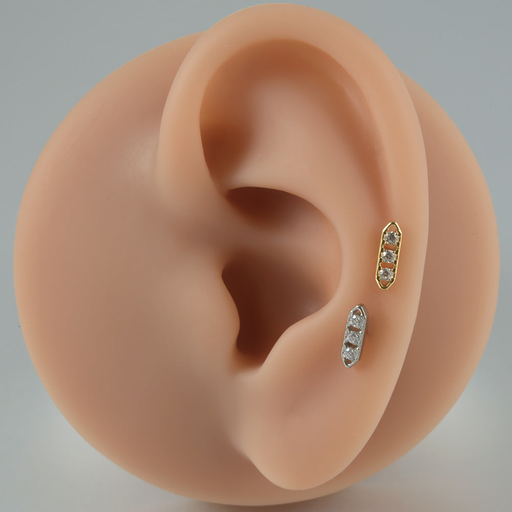 20G Vertical Bar Conch Piercing Earrings