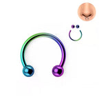 16G 6mm 8mm Horseshoe Eyebrow Cartilage Septum Lip Piercing