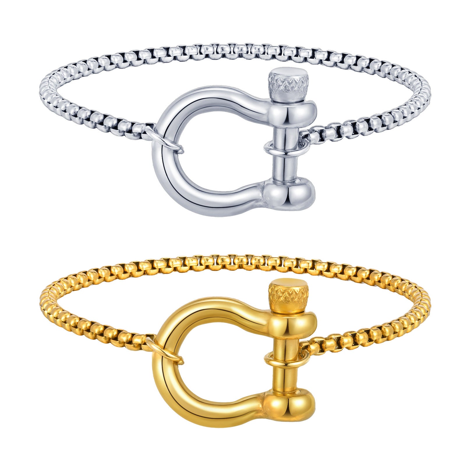Horshoe Buckle Unisex Chain Bracelet