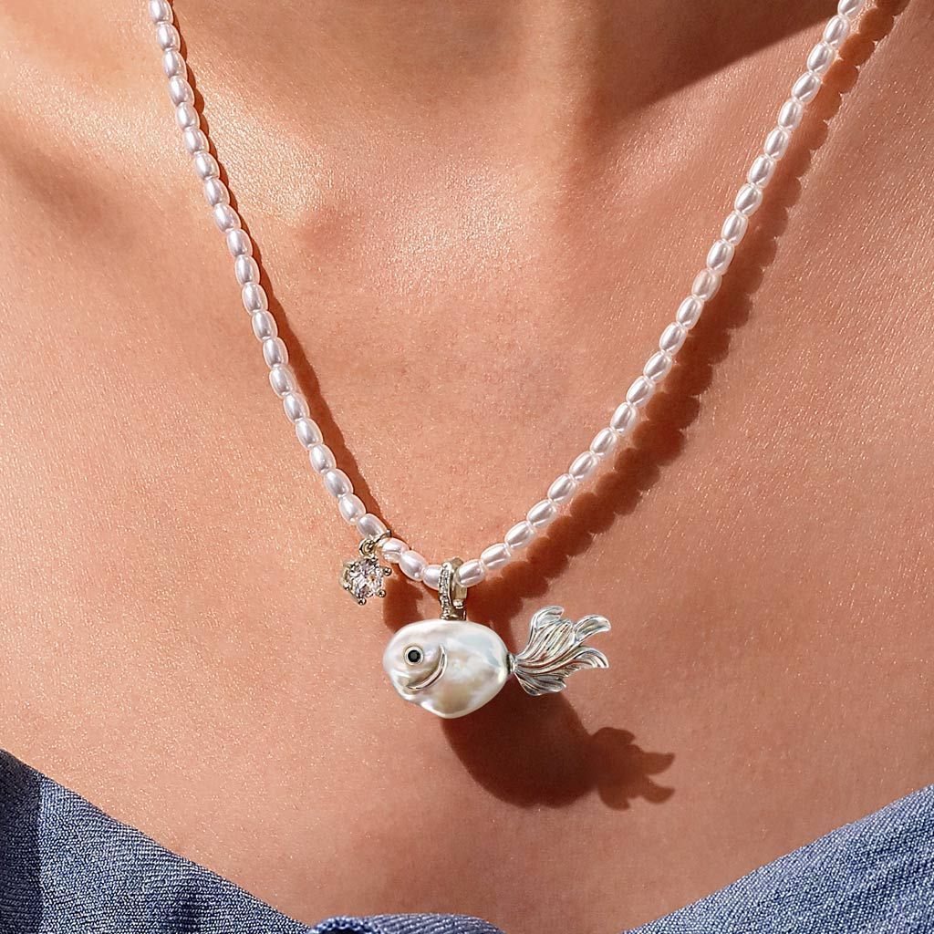 Ocean Marine Animal Pearl Necklace