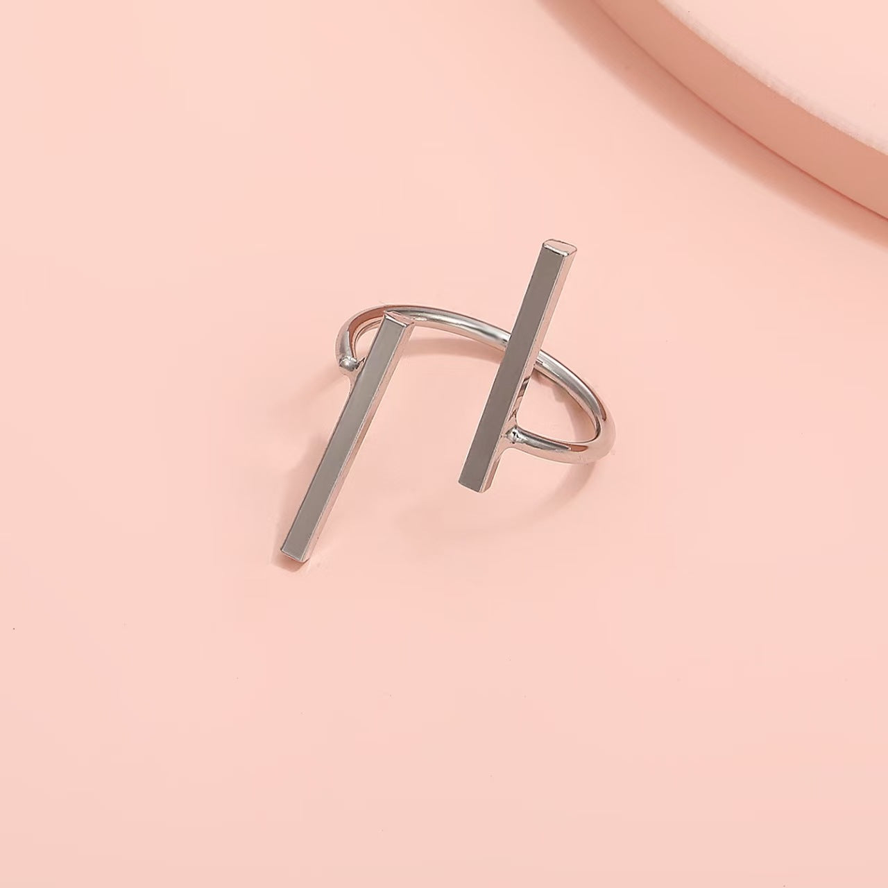 Chunky Vertical Bar Statement Ring