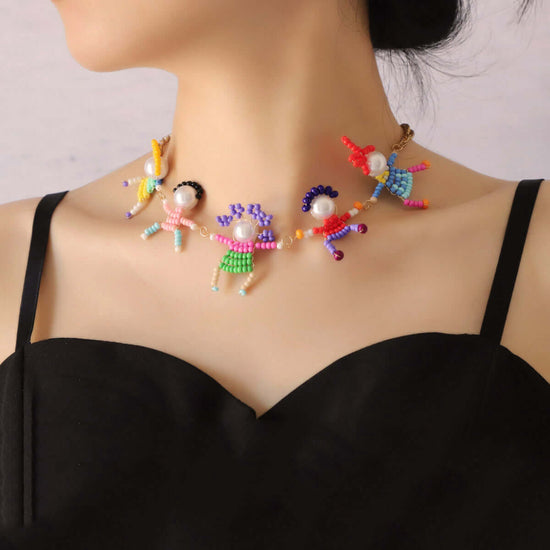 Toddles Seed Bead Holiday Choker