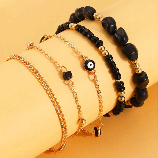 Coastal Charm Colorful Beaded Anklet
