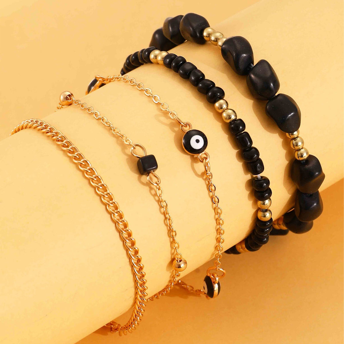 Coastal Charm Colorful Beaded Anklet