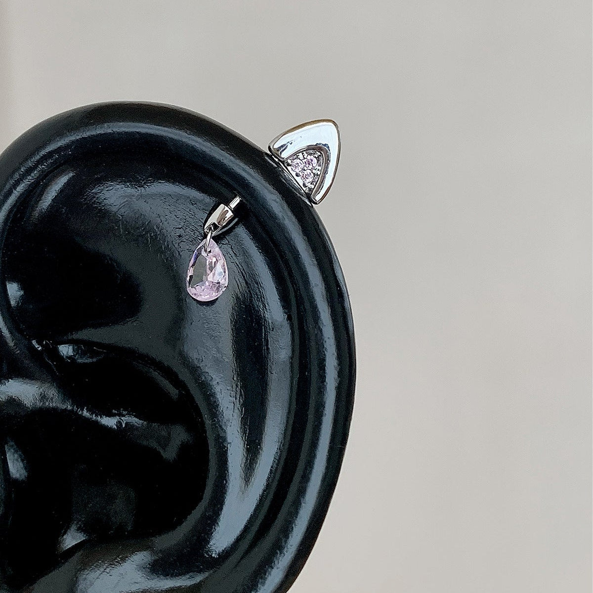 Kitty Ear Forward Helix Ear Piercing
