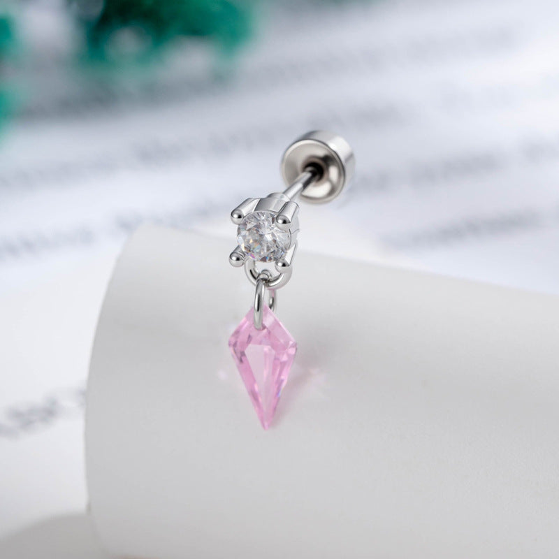 Aurora Prism Kite Drop Cartilage Stud