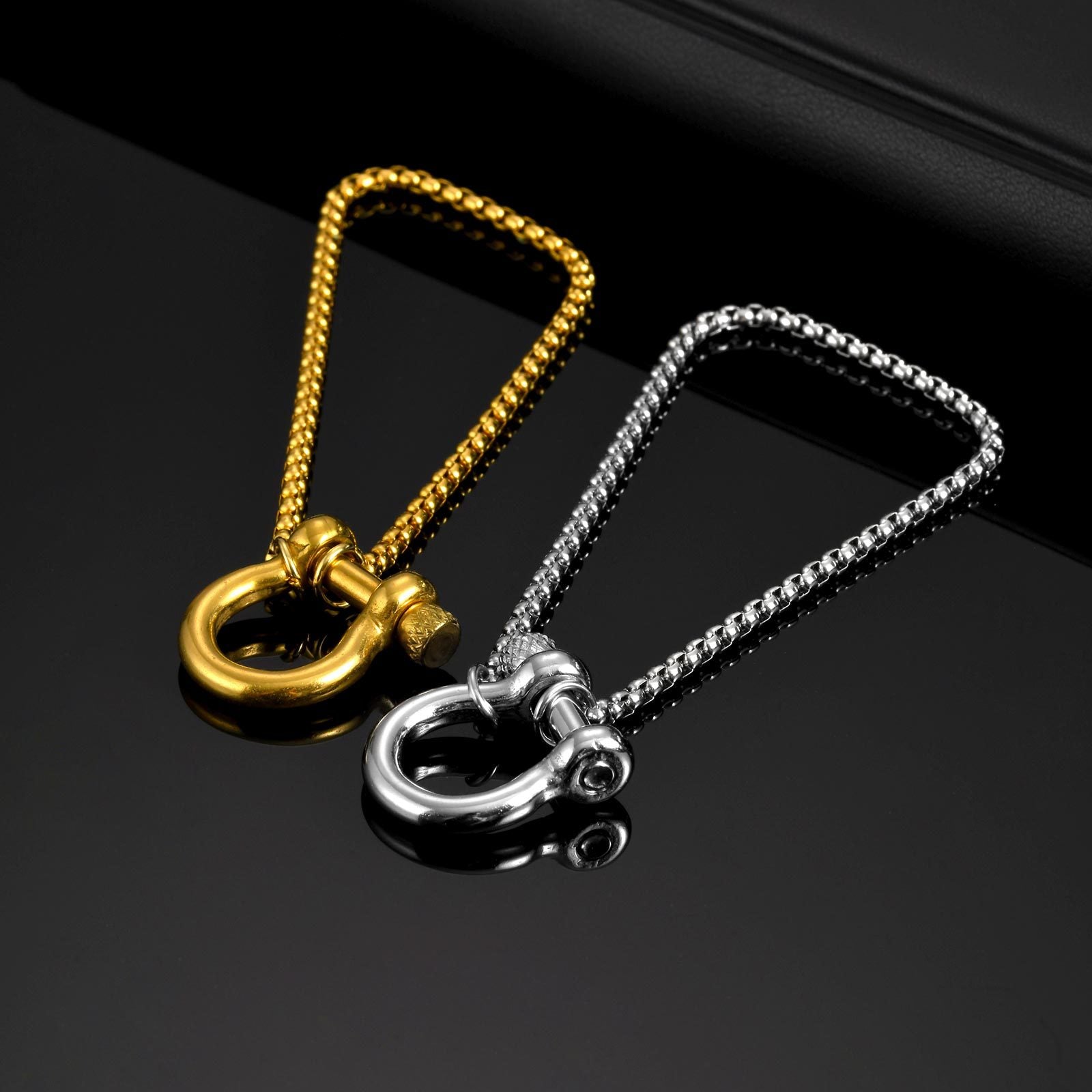 Horshoe Buckle Unisex Chain Bracelet