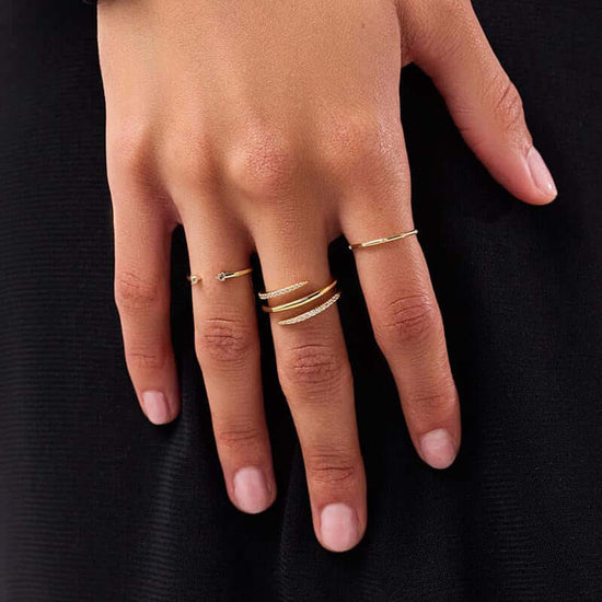 Minimal Triple Claw Ring