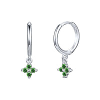 Small Flower Everyday Clip On Hoop Earrings | LN0209
