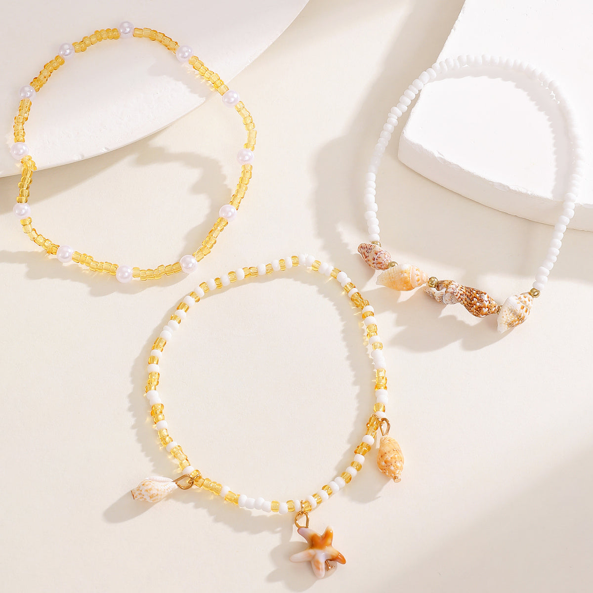 Coastal Charm Colorful Beaded Anklet