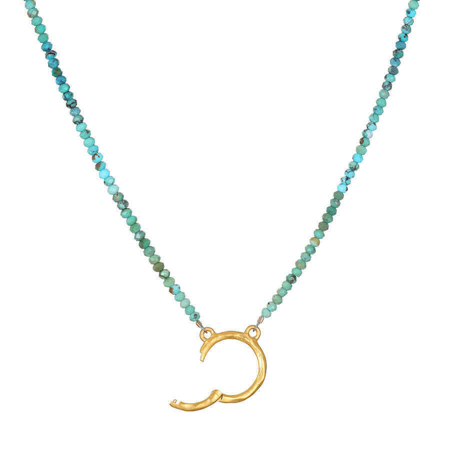 Open Circle Bead Chain Necklace