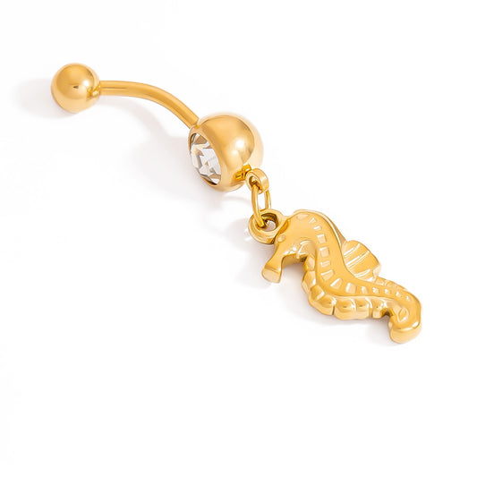 Shell Starfish Animal Dangle Belly Ring