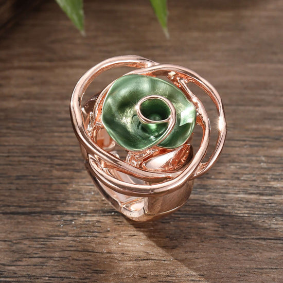 Y2K Two Tone Cat Split Index Ring