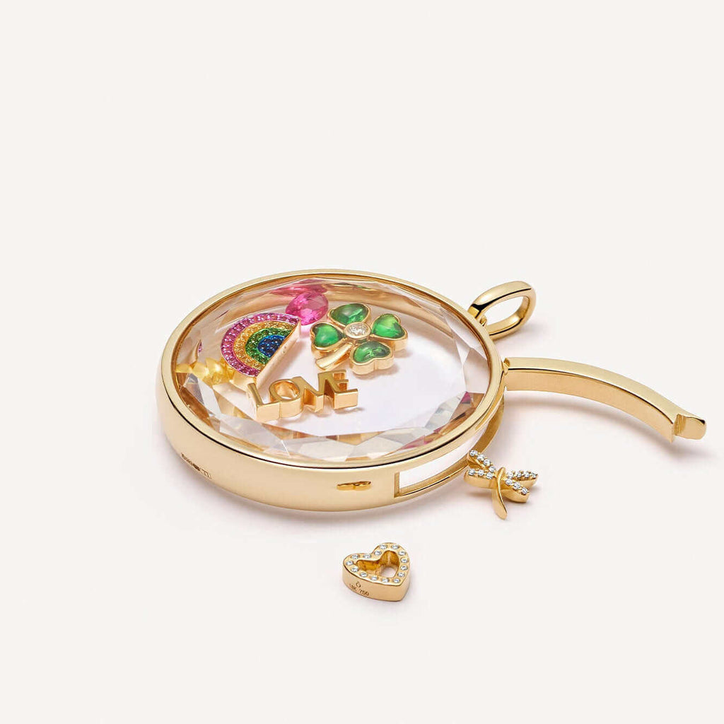 DIY Circle Locket Necklace Charm