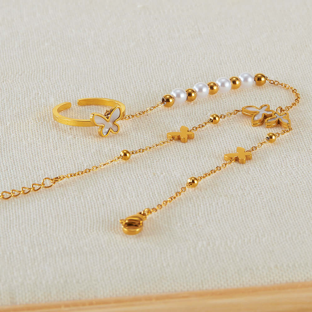 Y2K Evil Eye Slave Ring Bracelet