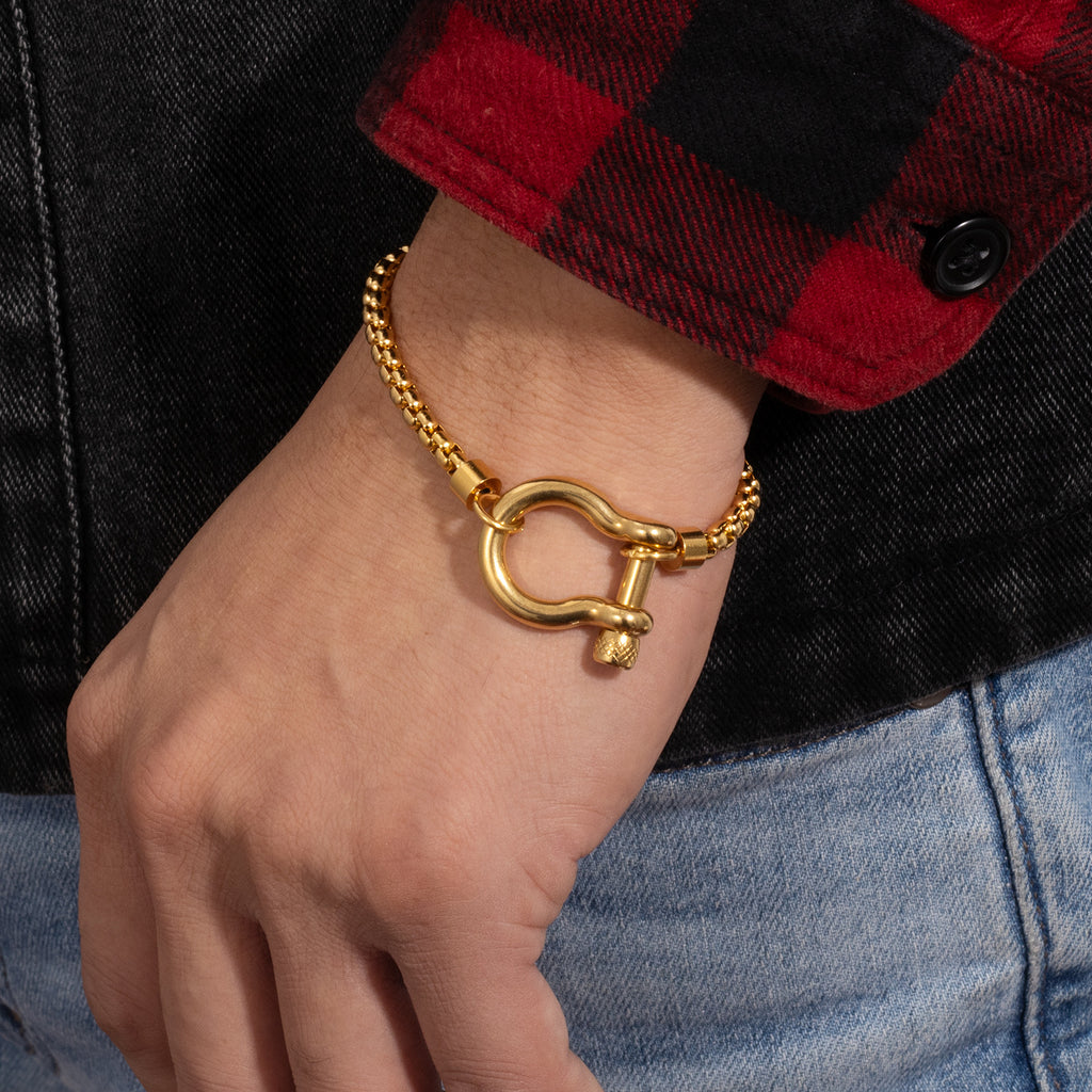 Horshoe Buckle Unisex Chain Bracelet